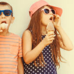 Kansas City Kids And Summer Snacking On Ice Cream